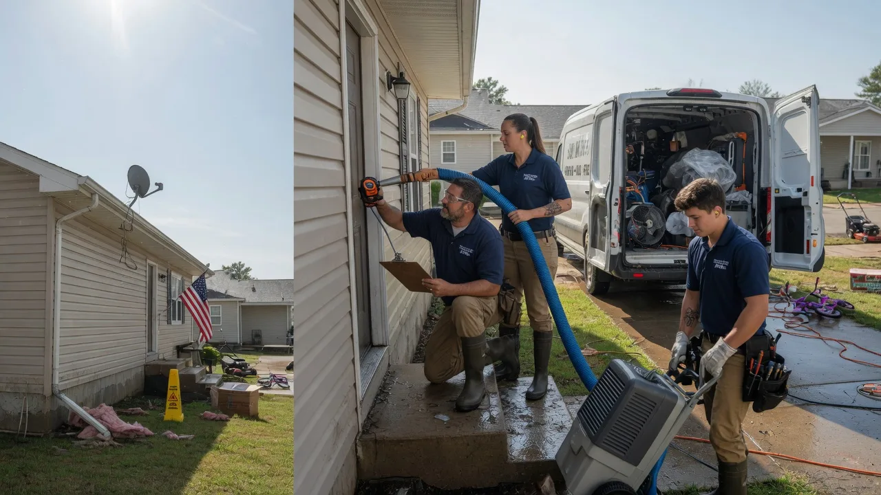 Ceiling Water Damage Restoration in Frederick, IL near me